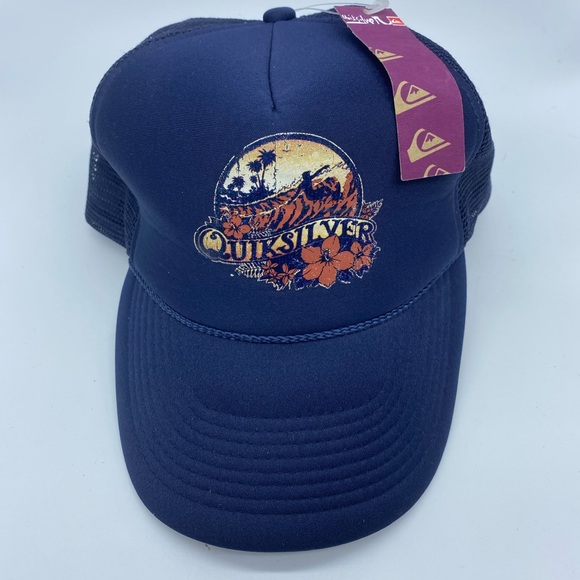 NWT Quicksilver SnapBack Trucker Hat